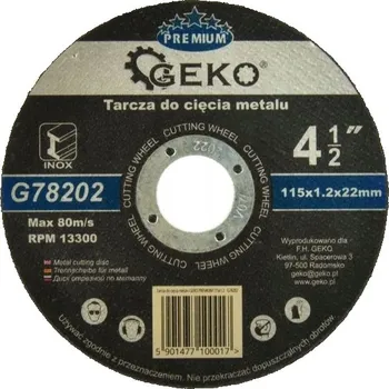 Řezný kotouč Kotouč Geko na kov 115 x 22 mm