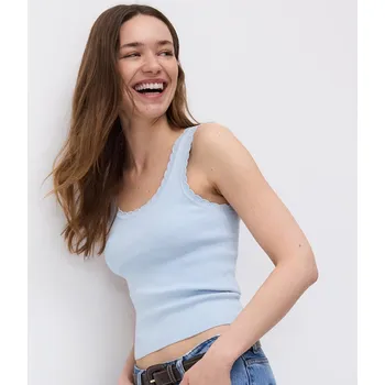 Dámské oblečení Reserved - LADIES` BLOUSE - bleděmodrá - 099EF-05X - 099EF-05X-XL