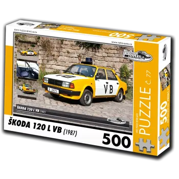 Puzzle Puzzle Retro-auta Škoda 120 L VB (1987) – 500 dílků