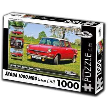 Puzzle puzzle retro-auta škoda 1000 mbg de luxe 1000 dílků