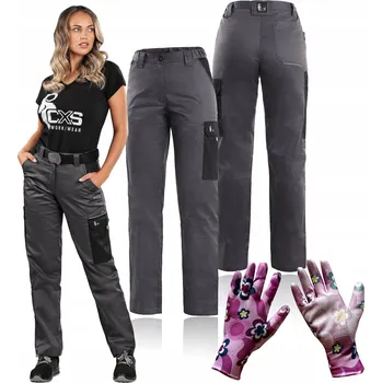 Pracovní obuv Dámské pracovní kalhoty do pasu Šedé Pohodlné 190g CXS PHOENIX MONETA vel.36