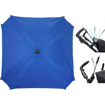 Deštník Slunečník na kočárek Skyline 70 cm modrý