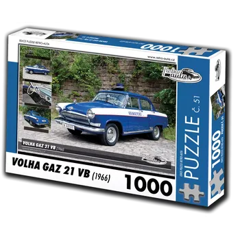 Puzzle Retro-Auta č. 51 Volha Gaz 21 VB 1966 1000 dílků