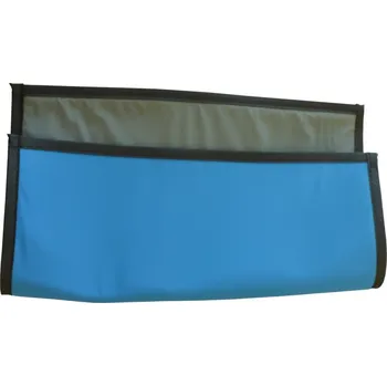 Pracovní zástěra Ochranná bederní zástěra 1mm Pb, vel 40 x 40 cm, modro-šedá