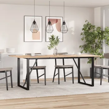 Jídelní stůl vidaXL Nohy k jídelnímu stolu O rám 160 x 80 x 73 cm ocel [357888]