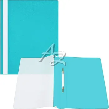 rychlovazač A4/10ks, PP, čirá přední strana, Tyrkysový