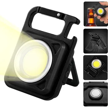 Svítilna MINI LED PRACOVNÍ SVÍTILNA PŘENOSNÁ S KLÍČENKOU USB VODĚODOLNÁ 1 KUS