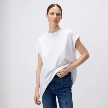 Dámské tričko Reserved - Tričko ze směsi modalu - bílá - 858EH-00X - 858EH-00X-S