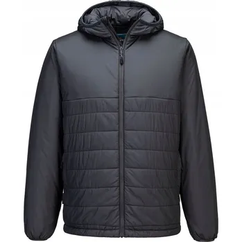 PORTWEST Bunda S608 Professional Hooded Insulated Baffle POR-S608MGRXL XL Šedá metal