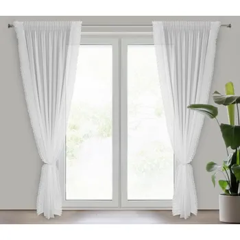 Povlečení Hotová záclona LUISA bílá - na pásce