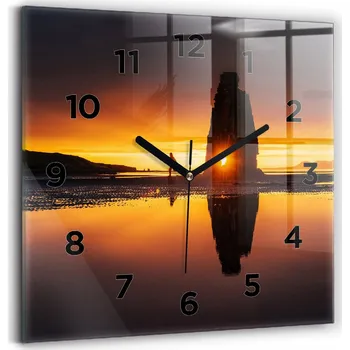 Hodiny Nástěnné hodiny Wallfluent černé 30 cm