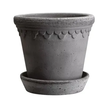 Květináč Květináč Kobenhavner s podmiskou Raw Grey 25 cm
