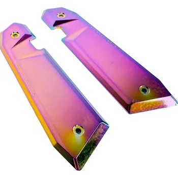 Airsoft CTM TAC CTM hliníkové střenky pro rám AAP-01 FUKU-2, typ B - Electroplated Chameleon