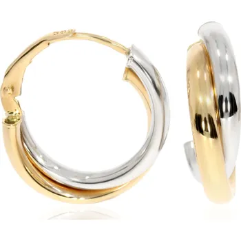 Náušnice Zlatnictví Helios Kombinované zlaté kroužky