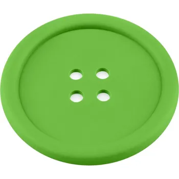 Podtácek Silikonová podložka knoflík Ø9 cm - zelená sv.