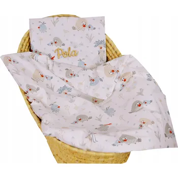 Polštář PEŘINKA S VÝPLNÍ 60X75 DO KOČÁRKU POSTÝLKY POLŠTÁŘEK 30X35 DO KOŠE MOJŽÍŠE