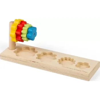 Dřevěná hračka Bigjigs Toys Vkládačka květy