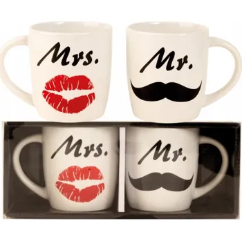 Hrnek Mrs&Mr porcelán 300 ml