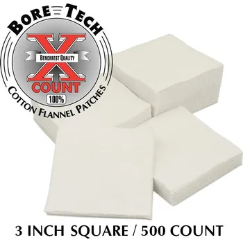 Čištění zbraně BoreTech Bavlněné čtvercové vytěráky X-Count .50 / 20GA - 10GA Počet kusů v balení: 100 ks