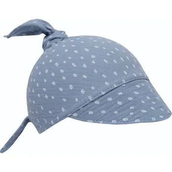 Šátek Inf Mušelínový šátek na hlavu s kšiltem - jeansy