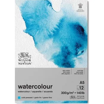 Výtvarný papír Blok WINSOR & NEWTON Watercolour Pad, A5 12 listů
