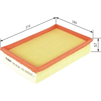 Filtr do auta Vzduchový filtr BOSCH 1 457 433 264