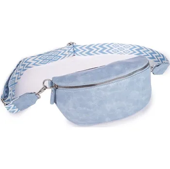 Kabelka Jennifer Jones Dámská crossbody ledvinka s širokým popruhem modrá 3150