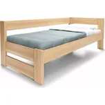 Rohová zvýšená postel jednolůžko ELA, PRAVÁ masiv buk