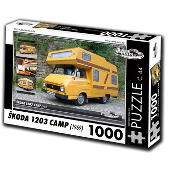 Puzzle Puzzle RETRO-AUTA ŠKODA 1203 Camp (1969) – 1000 dílků