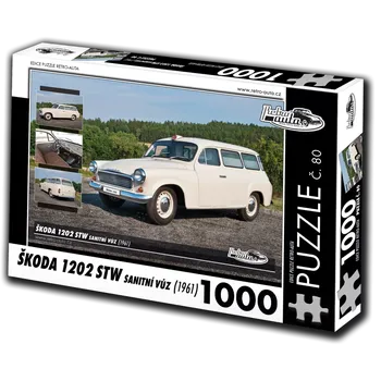 Puzzle Puzzle retro-auta Škoda 1202 STW sanitní vůz 1000 dílků