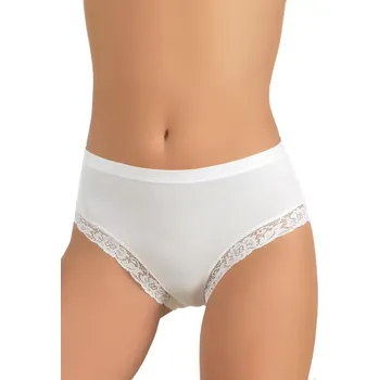 Kalhotky Dámské klasické krajkové kalhotky 501 Risveglia Barva/Velikost: bílá / M/L