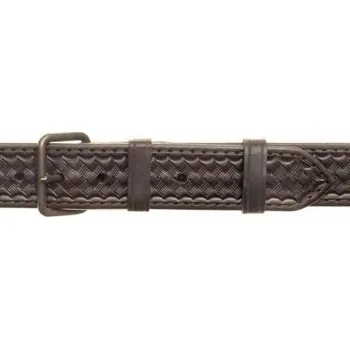 Opasek Zubíček Velmi silný kožený opasek - šíře 4 cm Zdobený basketem 150 cm