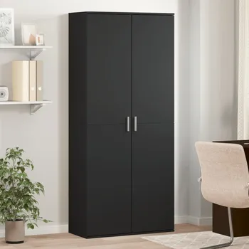Organizace kuchyně vidaXL Skříň highboard černá 80 x 35 x 180 cm kompozitní dřevo