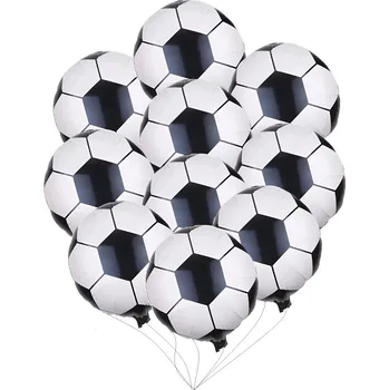 Balónek FÓLIOVÝ BALÓNEK FOTBALOVÝ MÍČ NAROZENINY HELIUM VELKÝ 10 KS