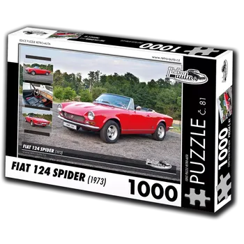 Puzzle Puzzle Retro-auta Fiat 124 Spider (1973) – 1000 dílků