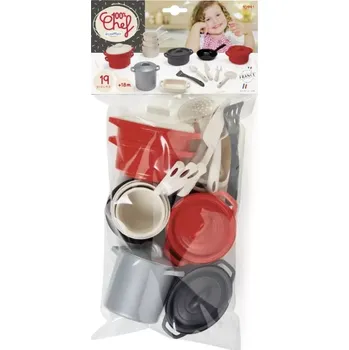 Dětská kuchyňka Écoiffier 100% Chef kuchyňské nádobí 19ks