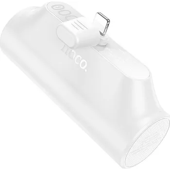 Powerbanka Powerbanka HOCO 3000 mAh - vestavěný konektor Lightning J147 - bílá