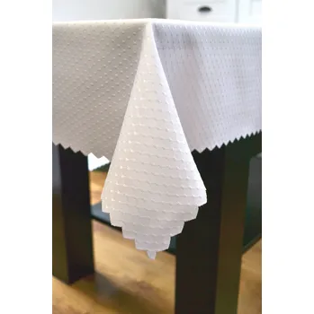 Prostěradlo Obrus ODOLNÝ SKVRNÁM 130x160 oboustranný VÁNOČNÍ BÍLÝ