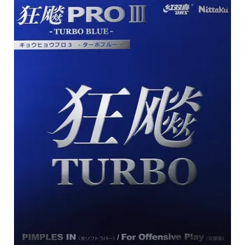 Potah Nittaku Hurricane Pro 3 Turbo Blue černá 2,0