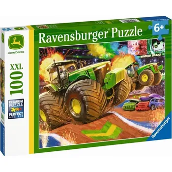Puzzle Puzzle Ravensburger John Deere – velká kola, 100 dílků