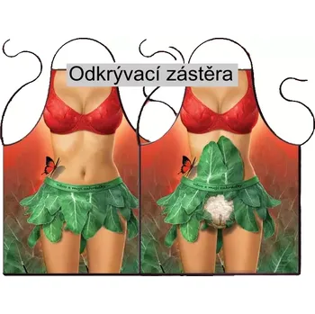 Žertovný předmět Kuchařská zástěra odkrývací - Něco z mojí zahrádky
