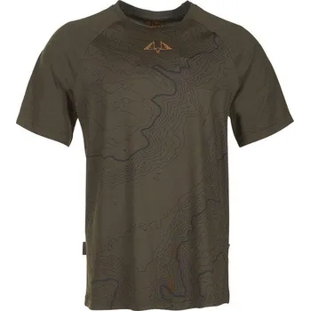 Swedteam Alpha SS RE-ECO Printed Green - Funkční triko Velikost: 3XL