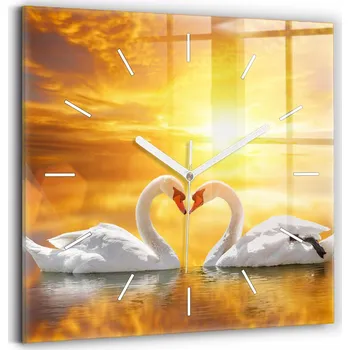 Hodiny Nástěnné hodiny Wallfluent bílé 30 cm