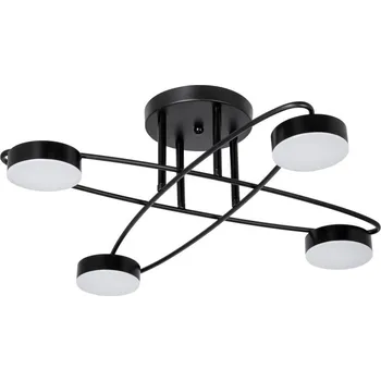 LED Přisazený lustr 4xLED/7W/230V 3000-6000K pr. 60 cm černá