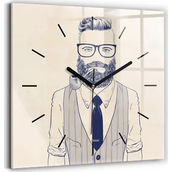 Hodiny Nástěnné hodiny Wallfluent béžové 30 cm