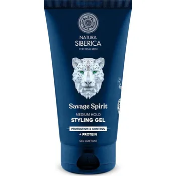 Stylingový přípravek Men Stylingový gel se střední fixací - Divoký duch Ochrana a kontrola Natura Siberica 150 ml
