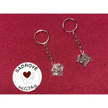 HandMade by VeJa Přívěšek na klíče - srdce s dlaní