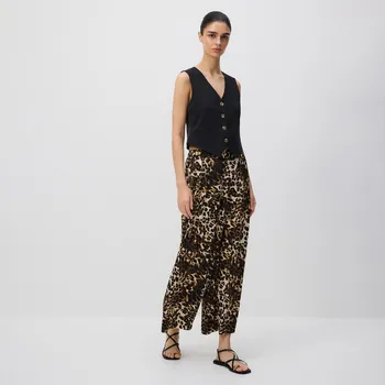 Dámské kalhoty Reserved - Palazzo kalhoty se zvířecím vzorem - vícebarevná - 1020P-MLC - 1020P-MLC-XS