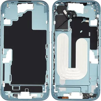 Středový rám iPhone 16 modrozelený + boční tlačítka IPH0886