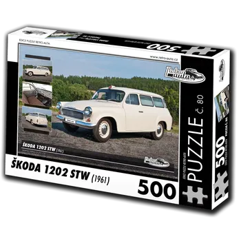 Puzzle Puzzle RETRO-AUTA Škoda 1202 STW sanitní vůz (1961) – 500 dílků